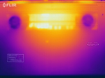 Prueba de tensión de las temperaturas de la superficie (abajo)