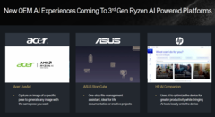 Características de la AMD Strix Point OEM (imagen vía AMD)