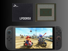 Módulos de memoria en la imagen superior de Nintendo Switch 2 (Fuente de la imagen: Nintendo of America, SK Hynix)