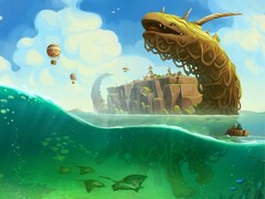 Imagen oficial del juego La aldea errante. (Fuente de la imagen: thewanderingvillage.com)