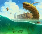 Imagen oficial del juego La aldea errante. (Fuente de la imagen: thewanderingvillage.com)