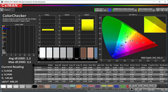 CalMAN ColorChecker (espacio de color de destino P3)