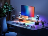El soporte inteligente para monitor LED de Nanoleaf cuenta con iluminación RGB de doble modo. 