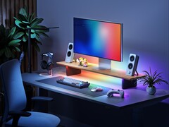 El soporte inteligente para monitor LED de Nanoleaf cuenta con iluminación RGB de doble modo.