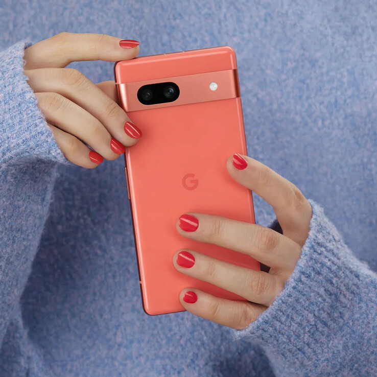 Anteriormente se había ofrecido una combinación de colores "coral" con el Pixel 7a. (Fuente de la imagen: Google)