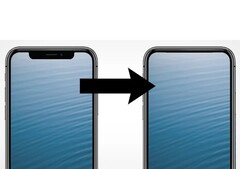 el iPhone 15 podría trasladar el sistema de cámaras frontales al bisel superior, mientras que el iPhone 16 será probablemente el primer modelo en incorporar cámaras bajo la pantalla. (Fuente de la imagen: PetaPixel)