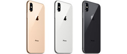 Las opciones de color del iPhone XS: Oro, Plata y Gris Espacial.