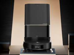 La Dreame X40 Pro Ultra cabe bajo muebles bajos gracias a su torreta LiDAR retráctil. (Fuente de la imagen: Dreame)