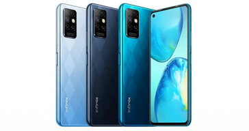 La serie Infinix Note 8 también tiene modernos y llamativos paneles traseros. (Fuente: Infinix)