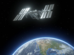 El OCO-3 (en la imagen) en la ISS sobre la Tierra. (Fuente de la imagen: NASA)