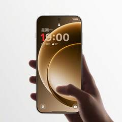 Imagen teaser oficial del OnePlus 15 que muestra la parte frontal del teléfono con la fecha del 27 de octubre en la pantalla de bloqueo. (Fuente de la imagen: OnePlus en Weibo)