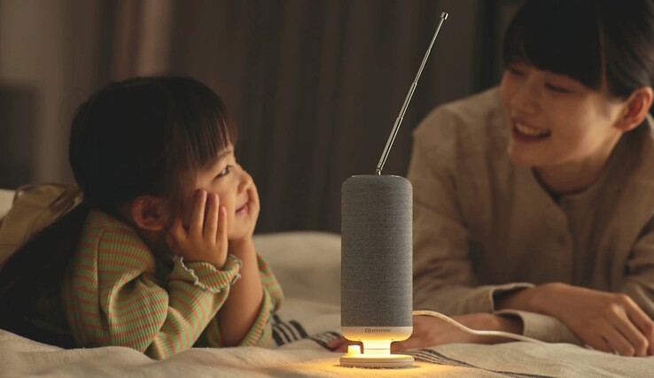El Crankspeaker puede utilizarse como radio FM con una luz de área. (Fuente de la imagen: Rhythm)