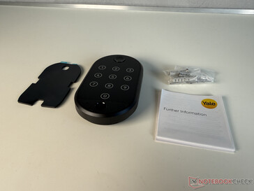 Volumen de suministro del Yale Smart Keypad 2 - Huella dactilar