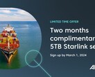La oferta de Internet Starlink gratis por valor de 10.000 dólares (imagen: Anuvu)