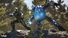 Se espera que la actualización incluya Project Foundry, una misteriosa iniciativa que se bromeó en la anterior HWC. Captura de pantalla de un juego de Halo basado en UE 5. (Fuente de la imagen: Halo Studios)
