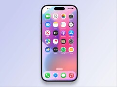 Render que muestra iconos redondeados de aplicaciones de una supuesta build cercana a la final de iOS 19. (Fuente de la imagen: fpt en YouTube)