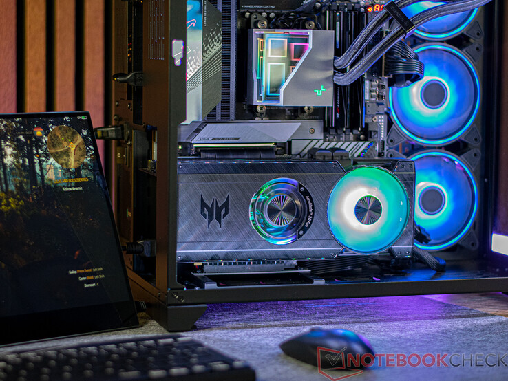 Acer Predator BiFrost Arc A770 OC en nuestro sistema de prueba Acer Predator BiFrost Arc A770 OC en nuestro sistema de prueba