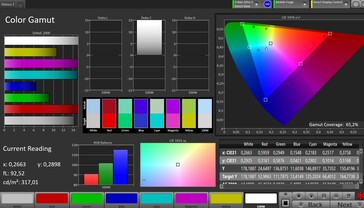 CalMAN Espacio de color AdobeRGB