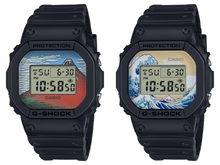 Los relojes Casio G-Shock DW-5600KHG25-1 (izquierda) y DW-5600KHK25-1 (derecha). (Fuente de la imagen: Casio)