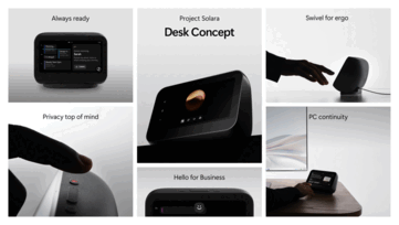 El dispositivo conceptual de pantalla inteligente.