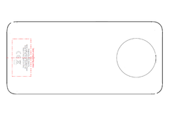 Así se verá el Nokia X20 (TA-1341) por detrás, según un dibujo de la FCC. (Fuente de la imagen: FCC)