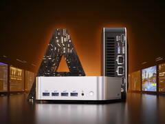 El A9 Max está disponible actualmente a 999 dólares. En la imagen: una imagen promocional del mini PC. (Fuente de la imagen: Geekom)