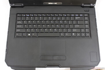 Diseño de teclado estándar sin teclas auxiliares dedicadas
