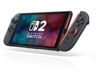 Unidad portátil Nintendo Switch 2 con los mandos Joy-Con rojo y azul. (Fuente de la imagen: Nintendo)