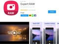 Página de la aplicación Samsung Expert RAW camera en el marketplace Galaxy Store (Fuente: propia)