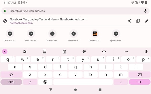 Paisaje del teclado