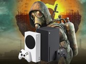 Cartel de «S.T.A.L.K.E.R. 2: Heart of Chornobyl» en el que aparecen consolas Xbox
