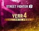 Imagen oficial del logotipo promocional del paquete «Ultimate Pass» del 4.º año de Street Fighter 6.
