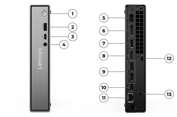 Puertos Intel del ThinkCentre Neo 50q Gen 6