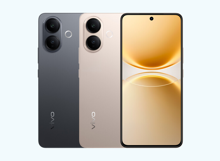 El Vivo V70 Lite viene en colorways dorado y negro