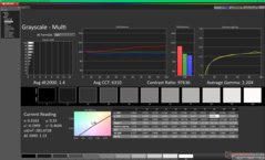 Escala de grises tras la calibración