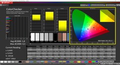 CalMAN ColorChecker calibrado (espacio de color objetivo P3)