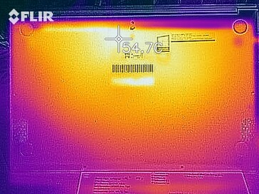 Desarrollo de calor bajo carga - Abajo