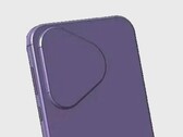 Un "render CAD del P70", ¿puede coincidir con la filtración de la carcasa? (Fuente: Weibo)