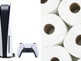 Afortunadamente las peticiones de PS5 y de papel higiénico llegaron a su punto máximo en diferentes momentos. (Fuente de la imagen: Sony/YouTube - editado)