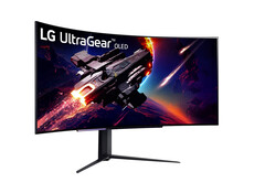 El 45GS95QE es uno de los dos próximos monitores para juegos LG UltraGear OLED de 44,5 pulgadas, en la imagen el 45GR95QE. (Fuente de la imagen: LG)