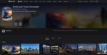 Listado de American Truck Simulator en la Tienda Xbox (Fuente de la imagen: Xbox)