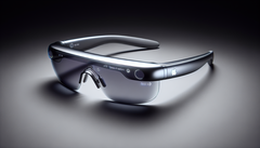 Una maqueta de las gafas de realidad aumentada 'Apple. (Fuente de la imagen: Notebookcheck vía DALL-E 3)