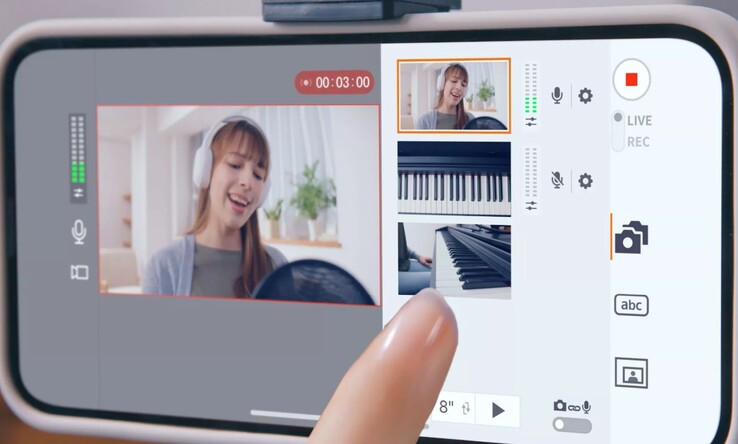 La aplicación Canon Live Switcher Mobile puede utilizarse con varias cámaras Canon EOS R50 V para producciones multicámara en directo. (Fuente de la imagen: Canon)