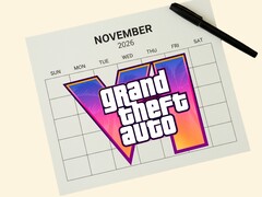 Página del calendario de noviembre de 2026 con el logotipo de GTA 6 (Fuente de la imagen: Rockstar Games con ediciones)