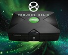 Se muestra la consola Xbox original con el logotipo de Project Helix