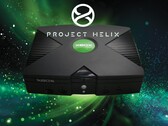 Se muestra la consola Xbox original con el logotipo de Project Helix