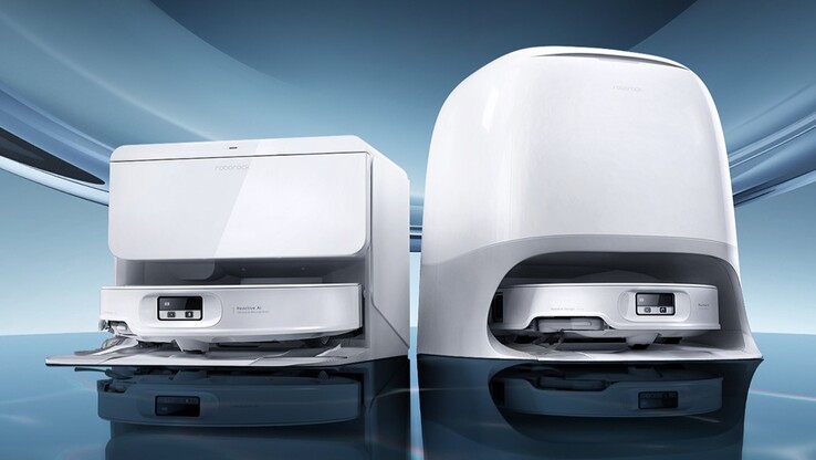 Las dos versiones del robot aspirador Roborock P20 Plus Ultra. (Fuente de la imagen: Roborock)