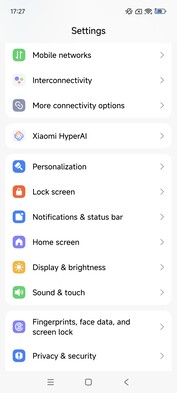 Dispositivo de prueba Xiaomi 15S Pro