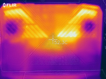 Desarrollo de calor en la parte inferior (carga)