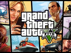 Pantalla de título de GTA 5.